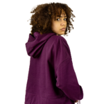 Sweat à capuche crop-top Uniflow femme​ - violet
