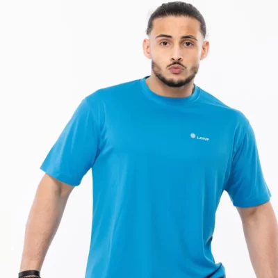 Image produit - T-shirt Performance Homme 2.0 - Bleu Olympe - Vue de face